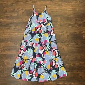 Cat & Jack Floral Multicolor Maxi Spaghetti Strap Dress Girl’s Size 7/8